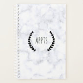 grijze marmer graniet modern chic - afspraak planner (Voorkant)