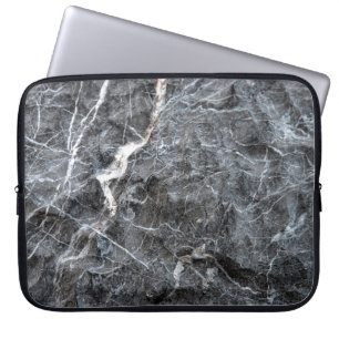 Grijze marmer laptop sleeve