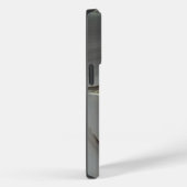 Grijze marmer met gouden ader Case-Mate iPhone case (Achterkant / Rechts)