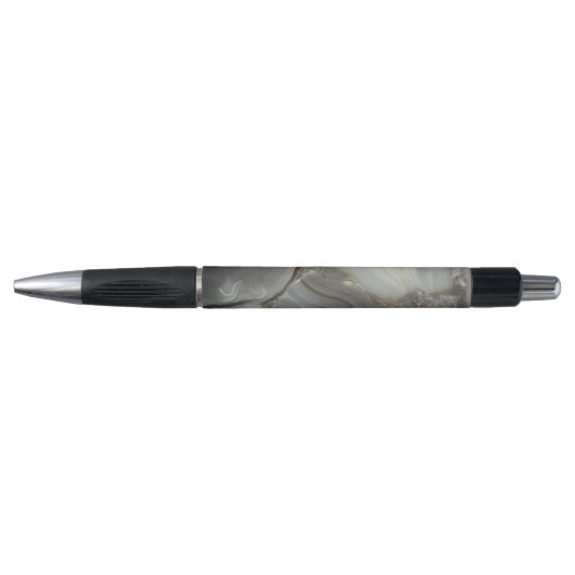 Grijze marmer met gouden ader pen (Voorkant)