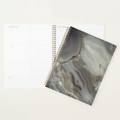Grijze marmer met gouden ader planner (Display)