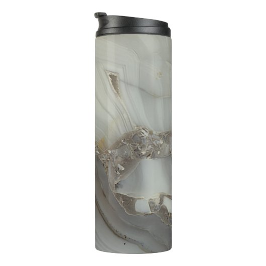Grijze marmer met gouden ader thermosbeker (Geroteerd rechts)