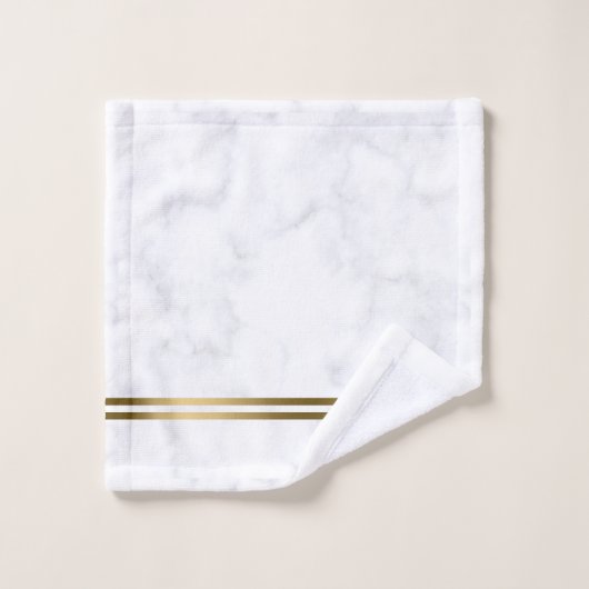 Grijze marmer met goudstrepen bad handdoek (Wasdoekje)