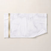 Grijze marmer met goudstrepen bad handdoek (Handdoek)
