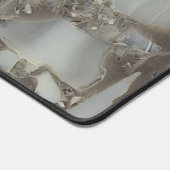 Grijze marmer met goudvein bureaumat (Hoek)