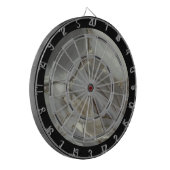 Grijze marmer met goudvein dartbord (Voorkant Links)