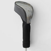 Grijze marmer met goudvein Initiaal Golfheadcover (Schuin)