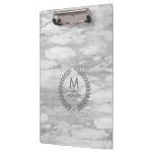 Grijze marmer met Laura Wreath Lijst Klembord (Links)