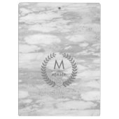 Grijze marmer met Laura Wreath Lijst Klembord (Achterkant)