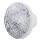 Grijze marmer met witte lade, deurknop keramische knop (Rechts)