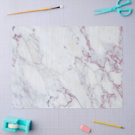 Grijze marmer roze sparkles Accent Tissuepapier (Craft)