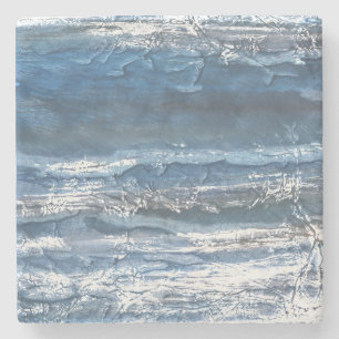 Grijze marmer stenen onderzetter