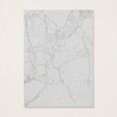 Grijze marmer-verhuurkaart visitekaartje (Achterkant)