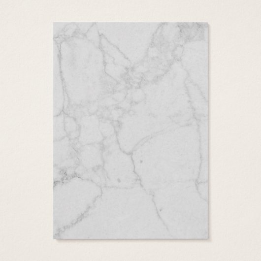 Grijze marmer-verhuurkaart visitekaartje (Achterkant)