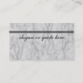 grijze marmer visitekaartje (Achterkant)