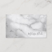 grijze marmer visitekaartje (Voorkant)