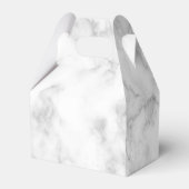 Grijze marmer-voordoos bedankdoosjes (Achterkant)