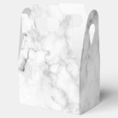 Grijze marmer-voordoos bedankdoosjes (Geopend)