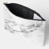 Grijze Marmeren cosmetische zak Etui (Open)