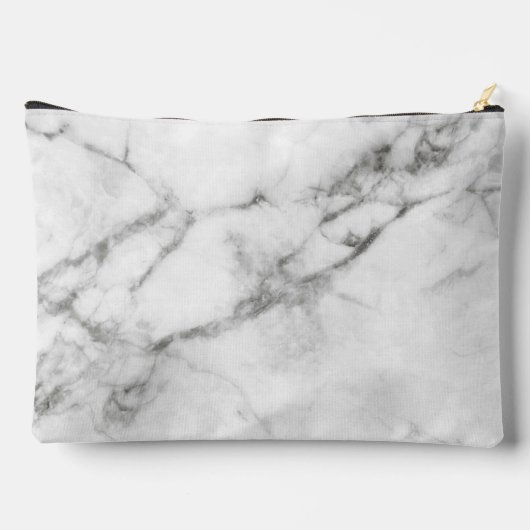 Grijze Marmeren cosmetische zak Etui (Achterkant)