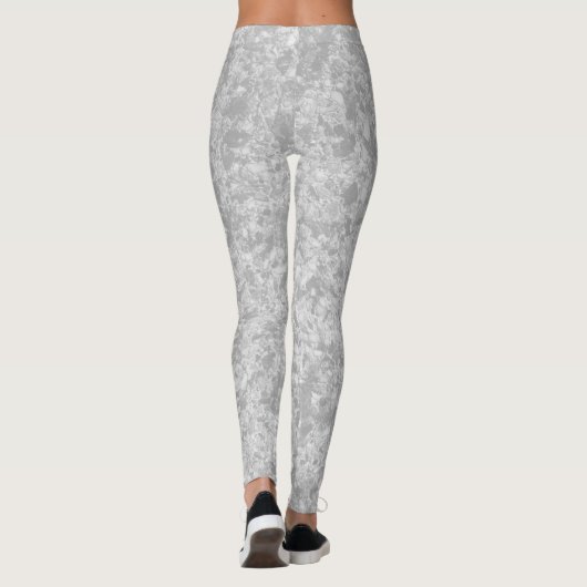 Grijze marmeren leggings met patroon (Achterkant)