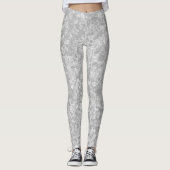 Grijze marmeren leggings met patroon (Voorkant)