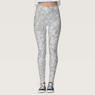 Grijze marmeren leggings met patroon