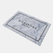 Grijze Marmeren Steen Textuur Deurmat (Schuin)