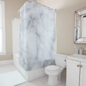Grijze Marmeren Steen Textuur Douchegordijn (In situ)