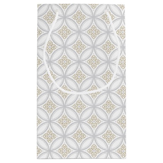 Grijze Marokkaanse cirkel met een aangepast vakant Klein Cadeauzakje (Achterkant)