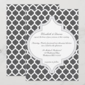 Grijze Marokkaanse uitnodiging tot weddenschappen (Voorkant / Achterkant)