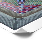 Grijze materie Creative Artwork Psychedelic Poster (Hoek)