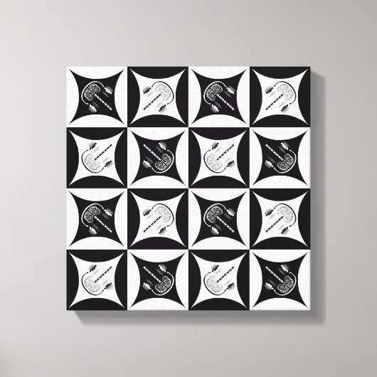 Grijze materie in het gat in de schuurdeur canvas afdruk (Voorkant)