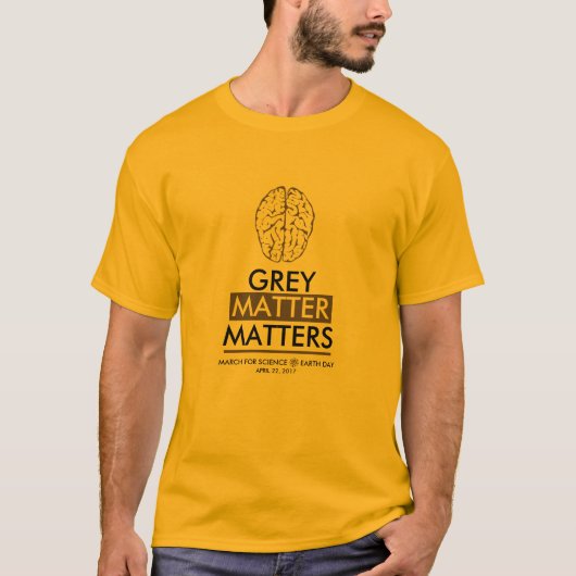 Grijze materie t-shirt (Voorkant)