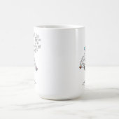 Grijze materie (vlinders en levensboom) koffiemok (Center)