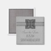 Grijze Medallion-grens bespaart de Magnetdatum Magneet (Voorkant / Achterkant)