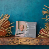 Grijze Memorial Foto Plaque  Schets Vloer Fotoplaat (Zijkant)