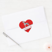 Grijze Merle Sticker (Envelop)