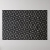 Grijze metaaldraad poster (Voorkant)