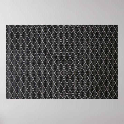 Grijze metaaldraad poster (Voorkant)