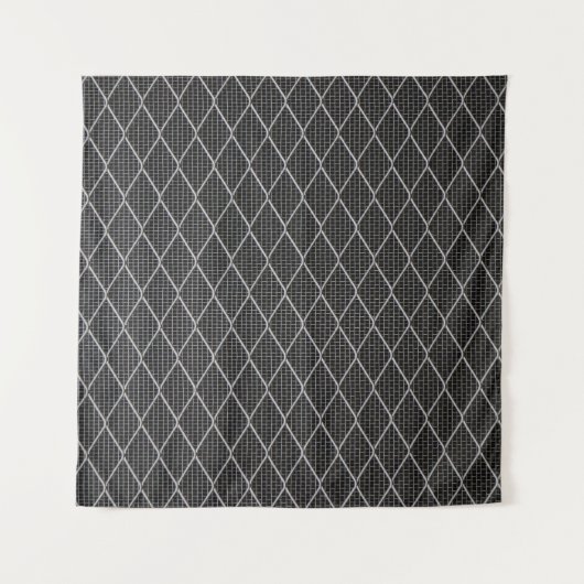 Grijze metaaldraad wandkleed (Voorkant)