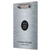 Grijze metalen klembord (Links)