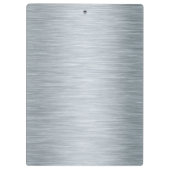 Grijze metalen klembord (Achterkant)