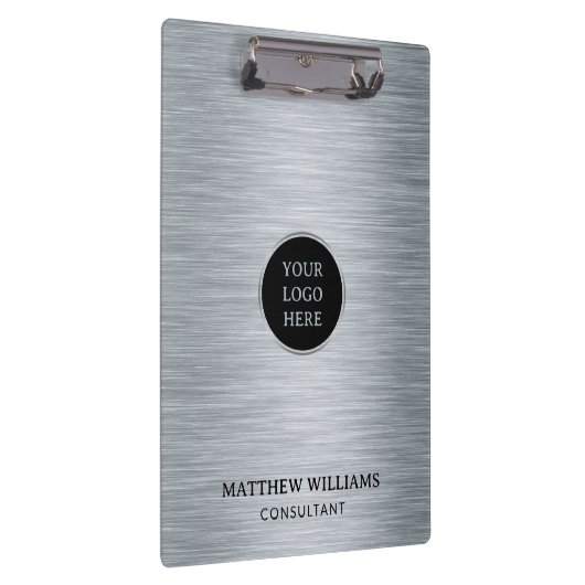 Grijze metalen klembord (Rechts)