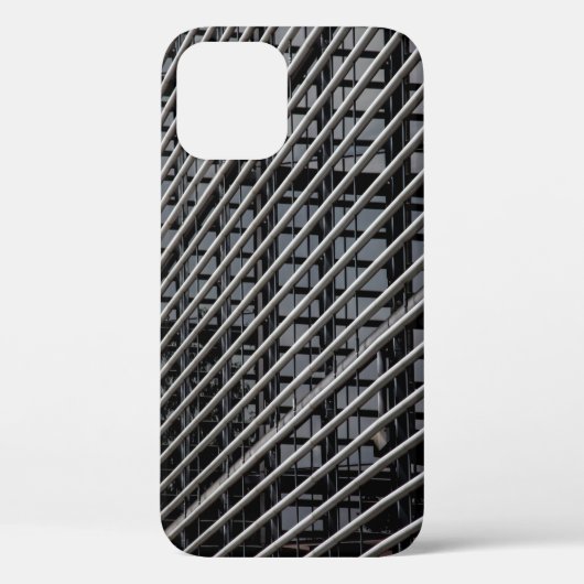 Grijze metalen lijst Case-Mate iPhone case (Achterkant)