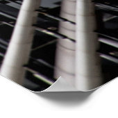 Grijze metalen lijst poster (Hoek)