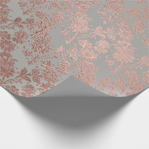 Grijze metalen roze roze roodbruin bruinkoolvis cadeaupapier
