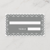 GRIJZE MEXICAANSE PAPEL PICADO place card Plaatskaartje (Voorkant)