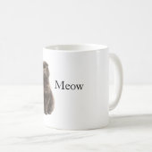 Grijze Miauw Kat Koffiemok (Voorkant rechts)
