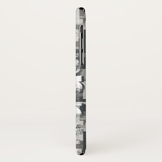 Grijze militaire bakstenen Case-Mate iPhone case (Achterkant/links)